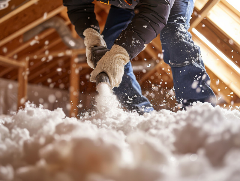 Complete blown-in home insulation from Climate Design Home Services.