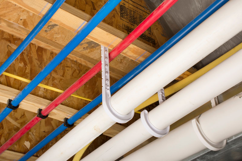 Repiping for a new home addition in Tampa, Florida.